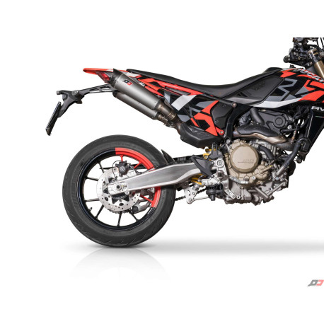 PAIRE DE SILENCIEUX TITANE HOMOLOGUE TRICONE DUCATI HYPERMOTARD 698