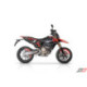 PAIRE DE SILENCIEUX TITANE NOIR HOMOLOGUE TRICONE DUCATI HYPERMOTARD 698